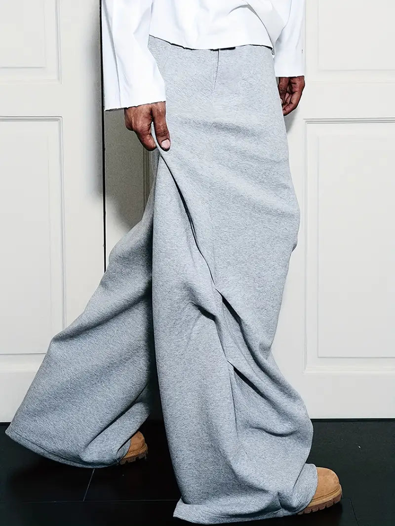 OFF TRACK ESSENTIAL –  8" Baggy Tech Joggers "Grau"