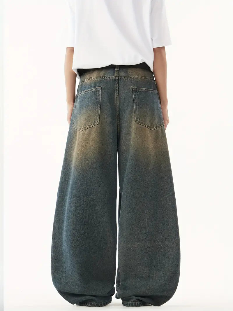 LOOSE VIBES - 5" Classic Blue Washed Jeans