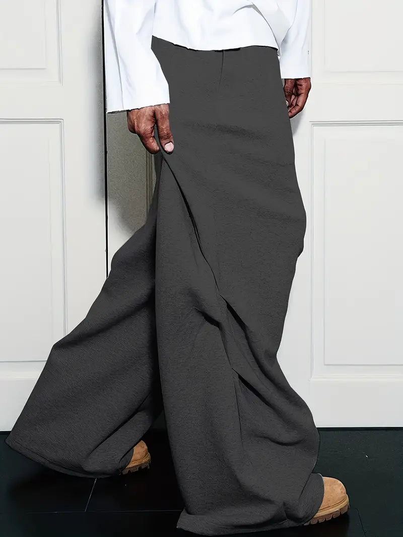 OFF TRACK ESSENTIAL – 8" Baggy Tech Joggers "Dunkelgrau"
