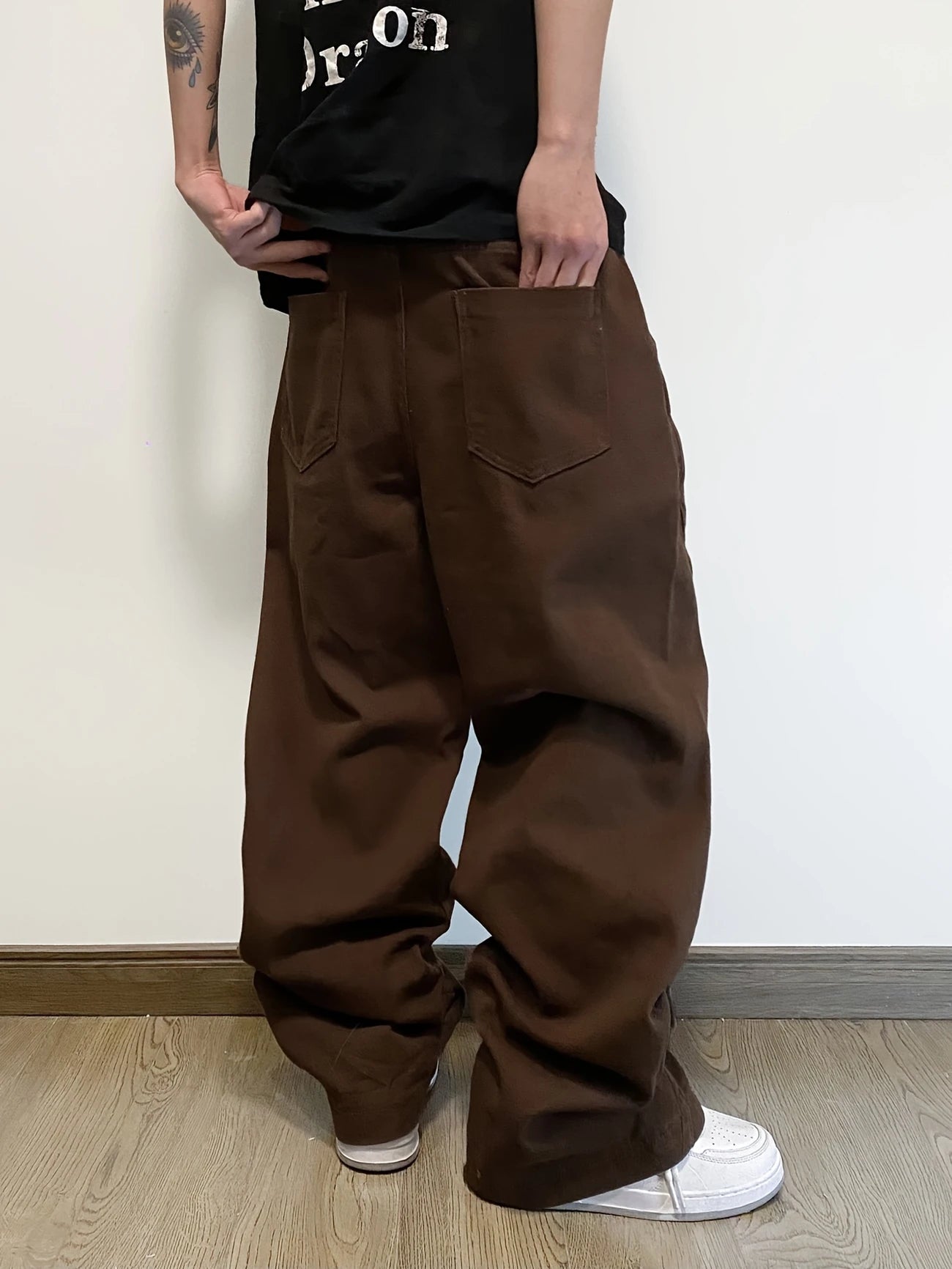 CALMFIT - 14" Straight Denim "Brown"