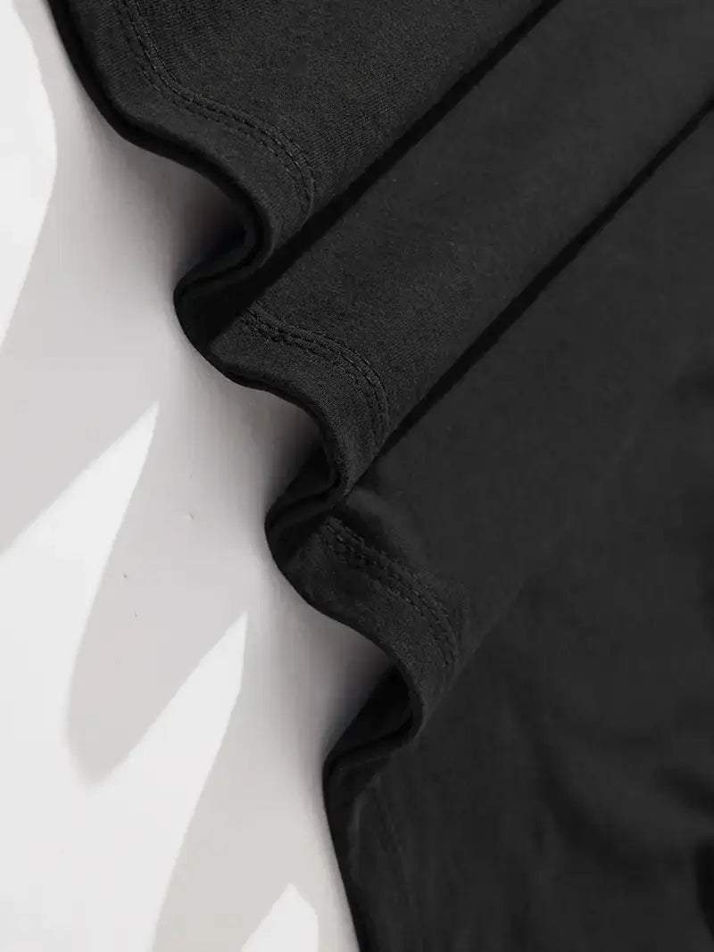 UNFITTED - 6" Box Fit Cotton Tee "Schwarz"